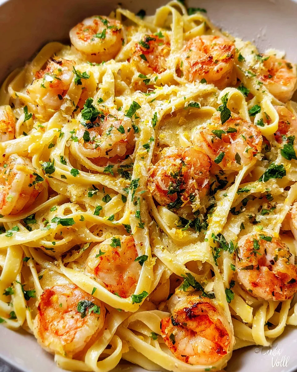 Garlic Butter Shrimp Pasta