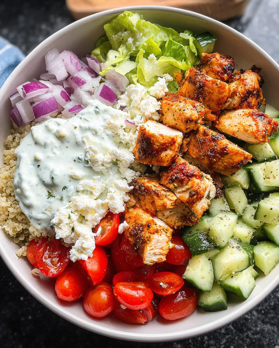 Greek Chicken Bowls