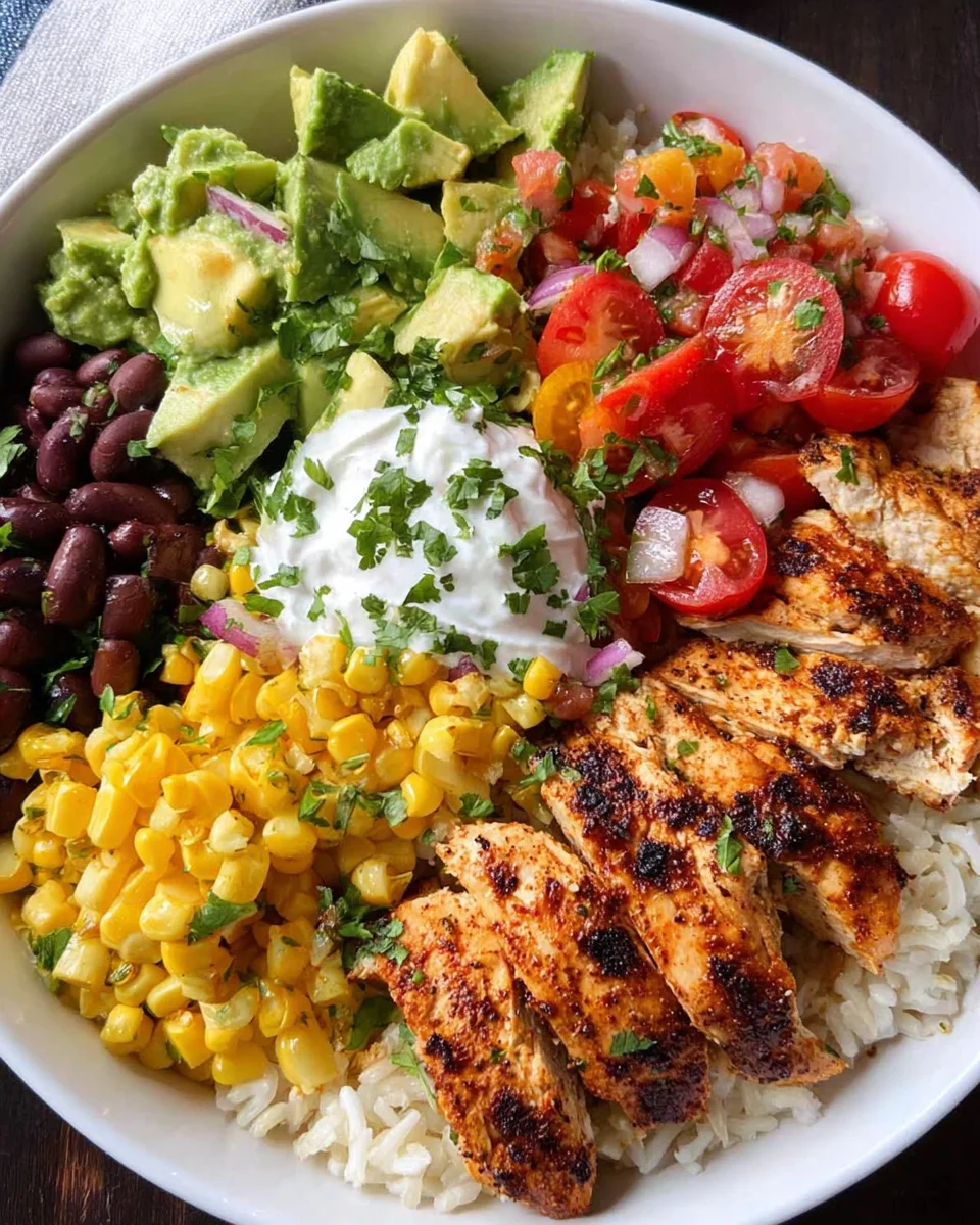 Grilled Chicken Burrito Bowls