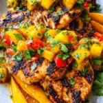 Grilled Mango Pineapple Chicken
