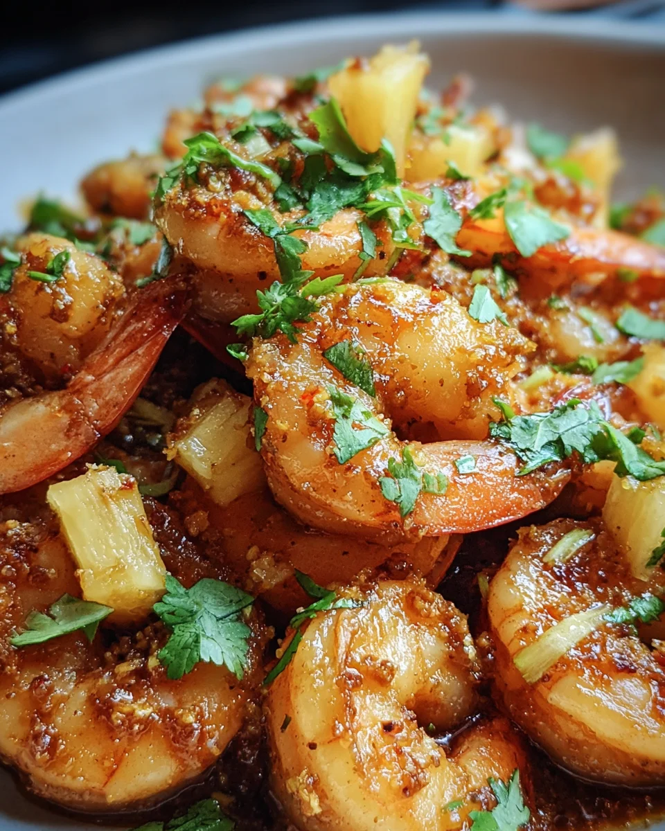 Hawaiian Garlic Shrimp