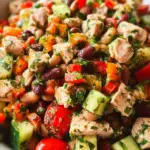 High-Protein Dense Bean Salad with Chicken