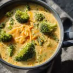 High Protein Broccoli Cheddar Soup