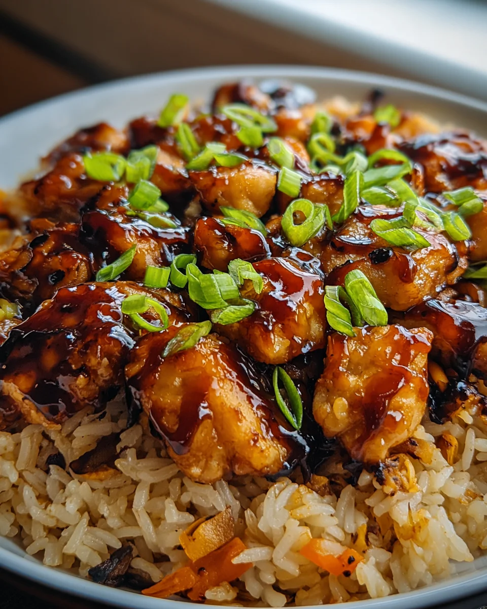 Honey BBQ Chicken Rice