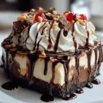 Hot Fudge Sundae Brownie Cheesecake