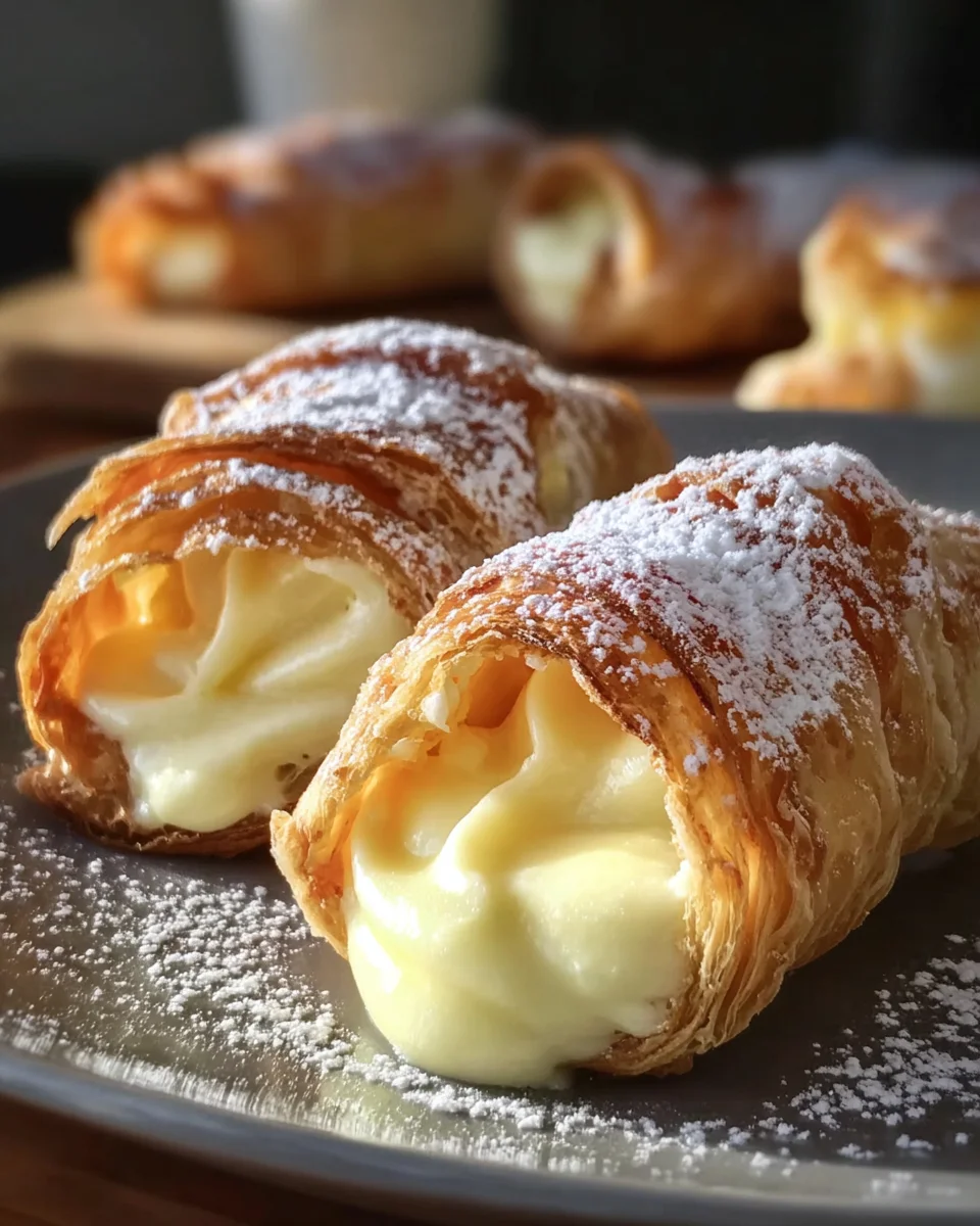 Italian Cream Stuffed Cannoncini
