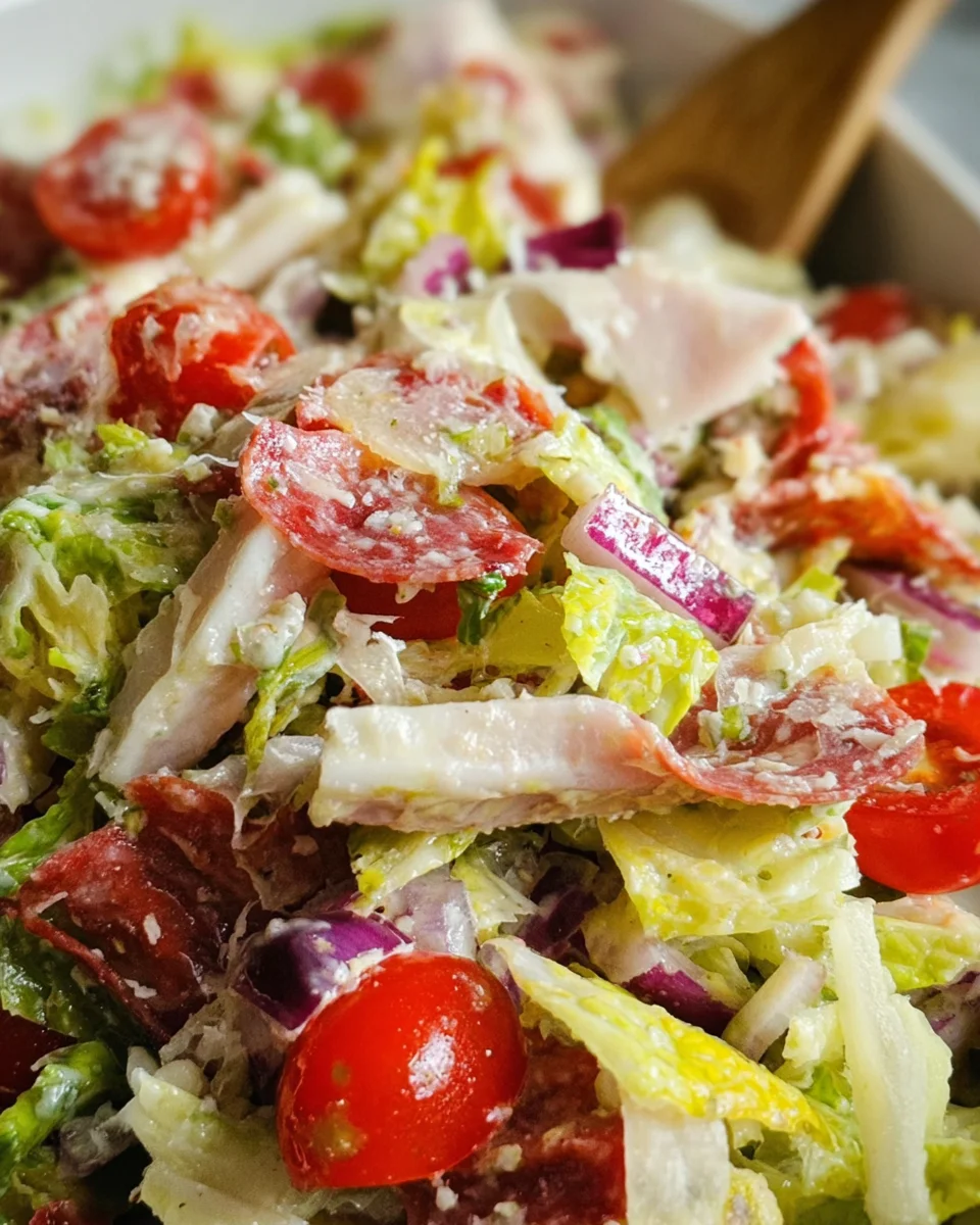 Italian Grinder Salad (Chopped Sub Salad)