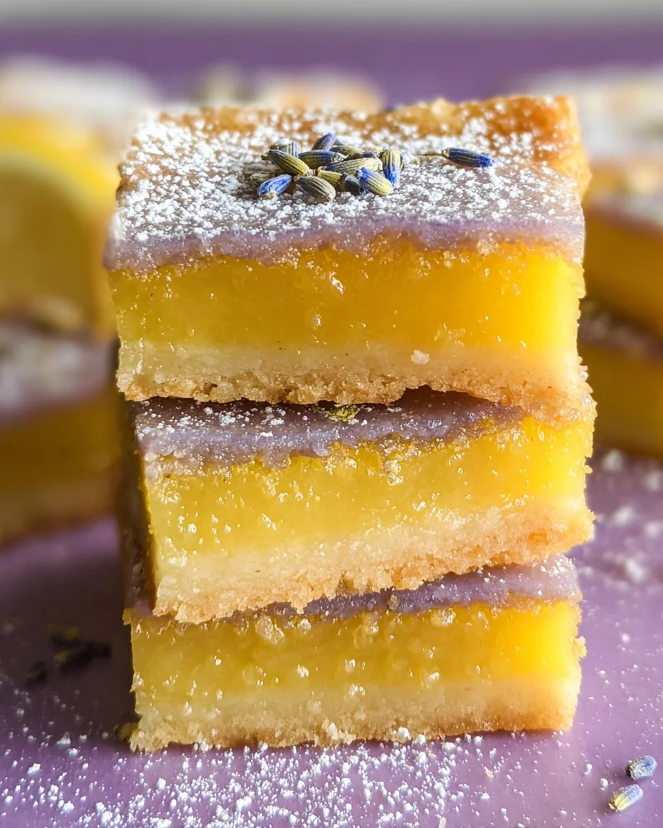 Lavender Lemon Bars