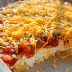 Layered Cream Cheese and Salsa Dip