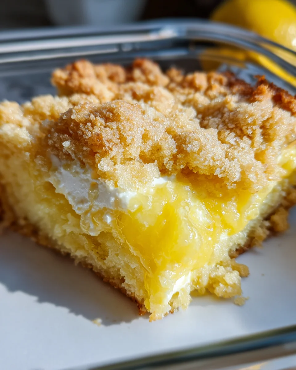 Lemon Cream Cheese Dump Cake Recipe