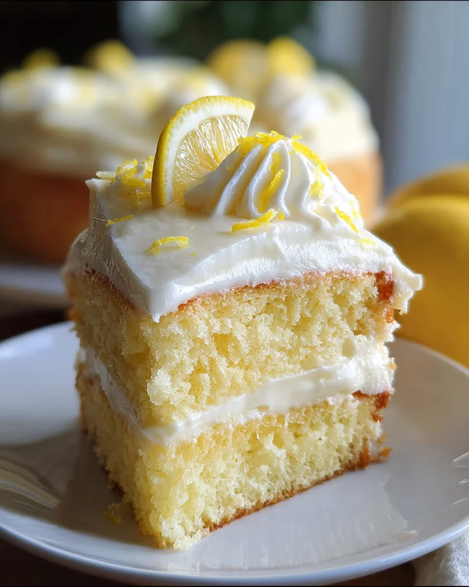 Lemon Velvet Cake with Lemon Cream Cheese Frosting