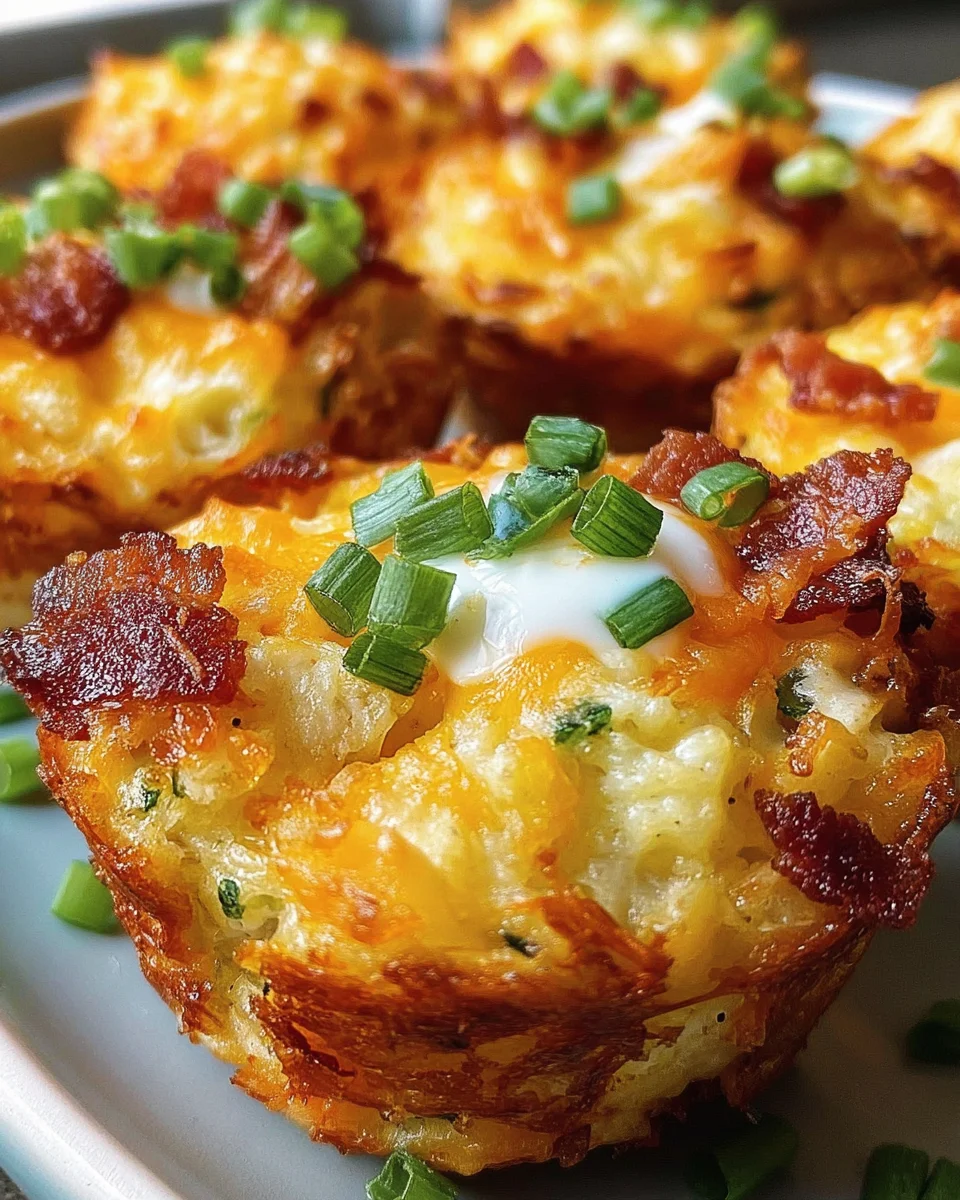 Loaded Bacon and Egg Hash Brown Muffins 20 Loaded