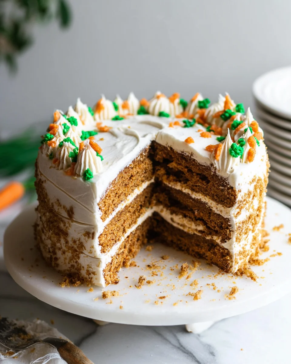 MOIST Vegan Carrot Cake Recipe with Cream Cheese Frosting