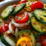 Marinated Cucumbers, Onions, and Tomatoes