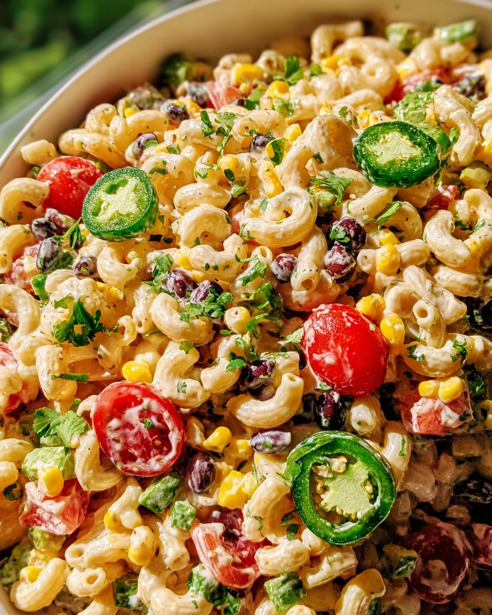 Mexican Macaroni Salad Recipe