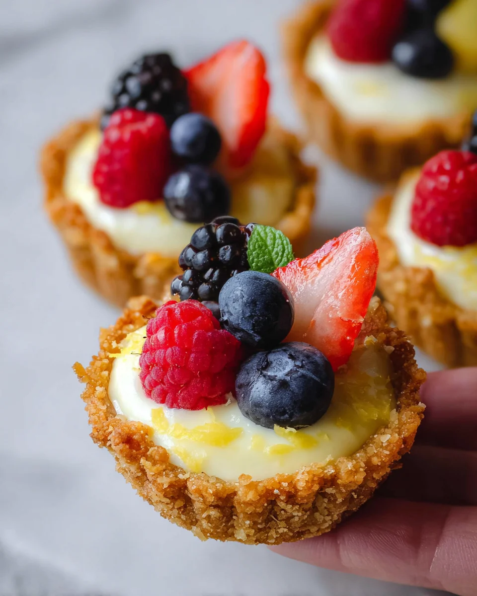 Mini Lemon Cheesecake Tarts