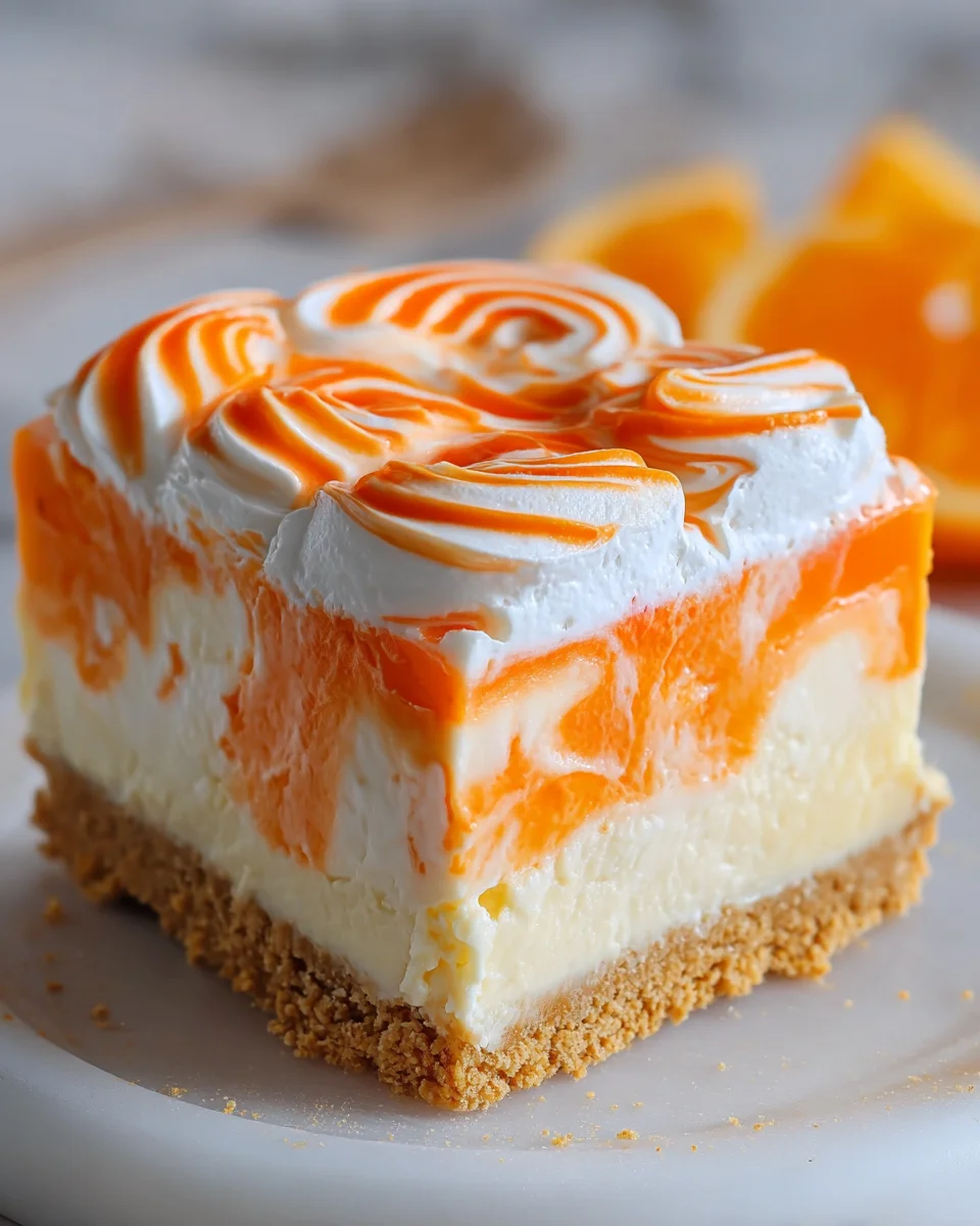 No-Bake Orange Creamsicle Cheesecake