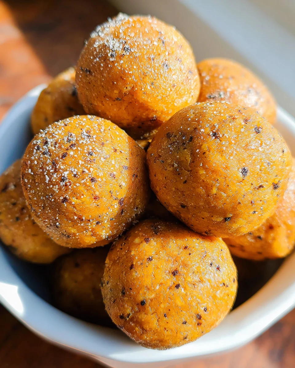 No Bake Healthy Pumpkin Pie Energy Balls