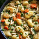 One Pot Gnocchi Chicken Pot Pie