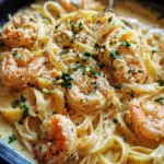 One Pot Shrimp and Crab Alfredo