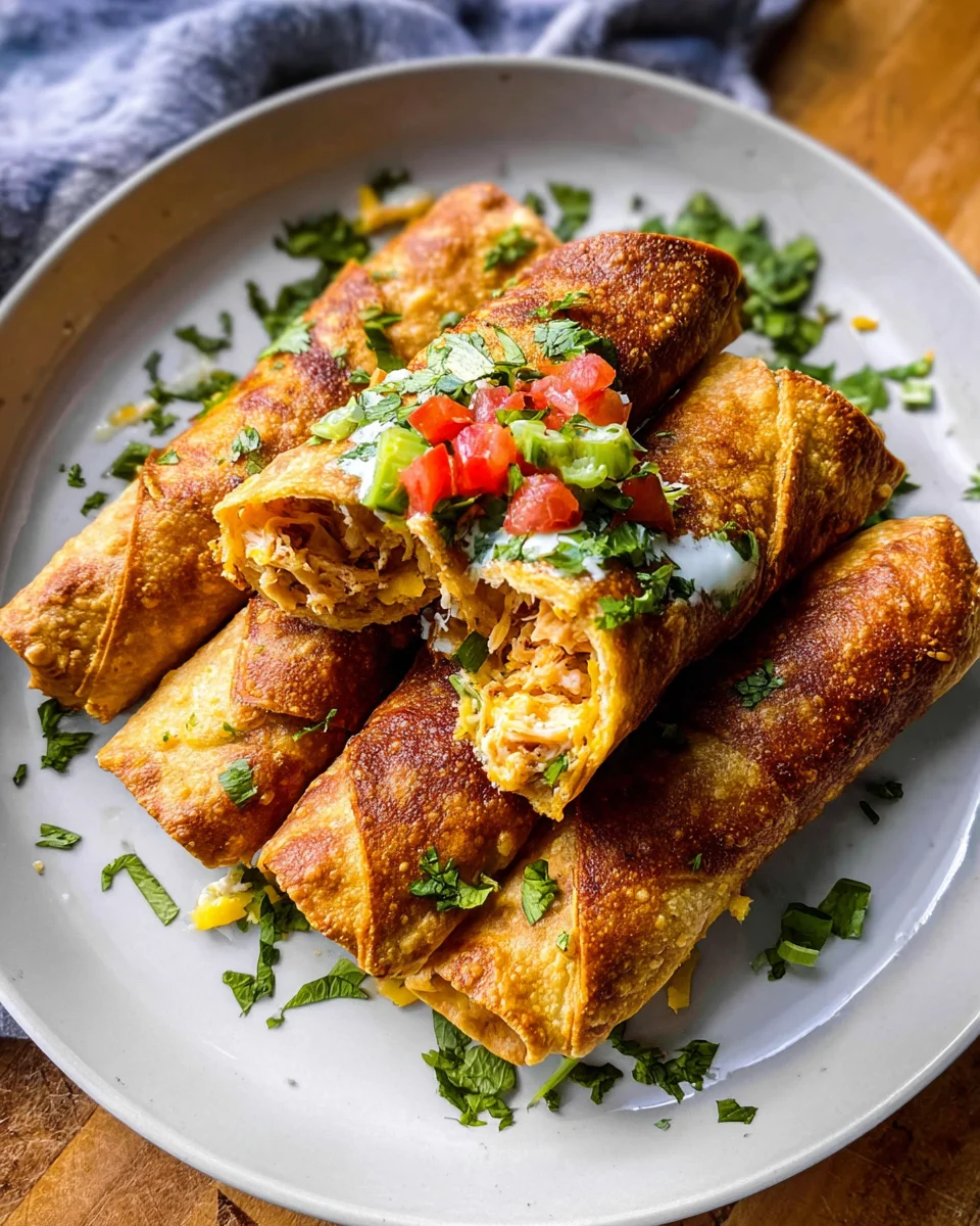 Oven Baked Chicken Taquitos Recipe