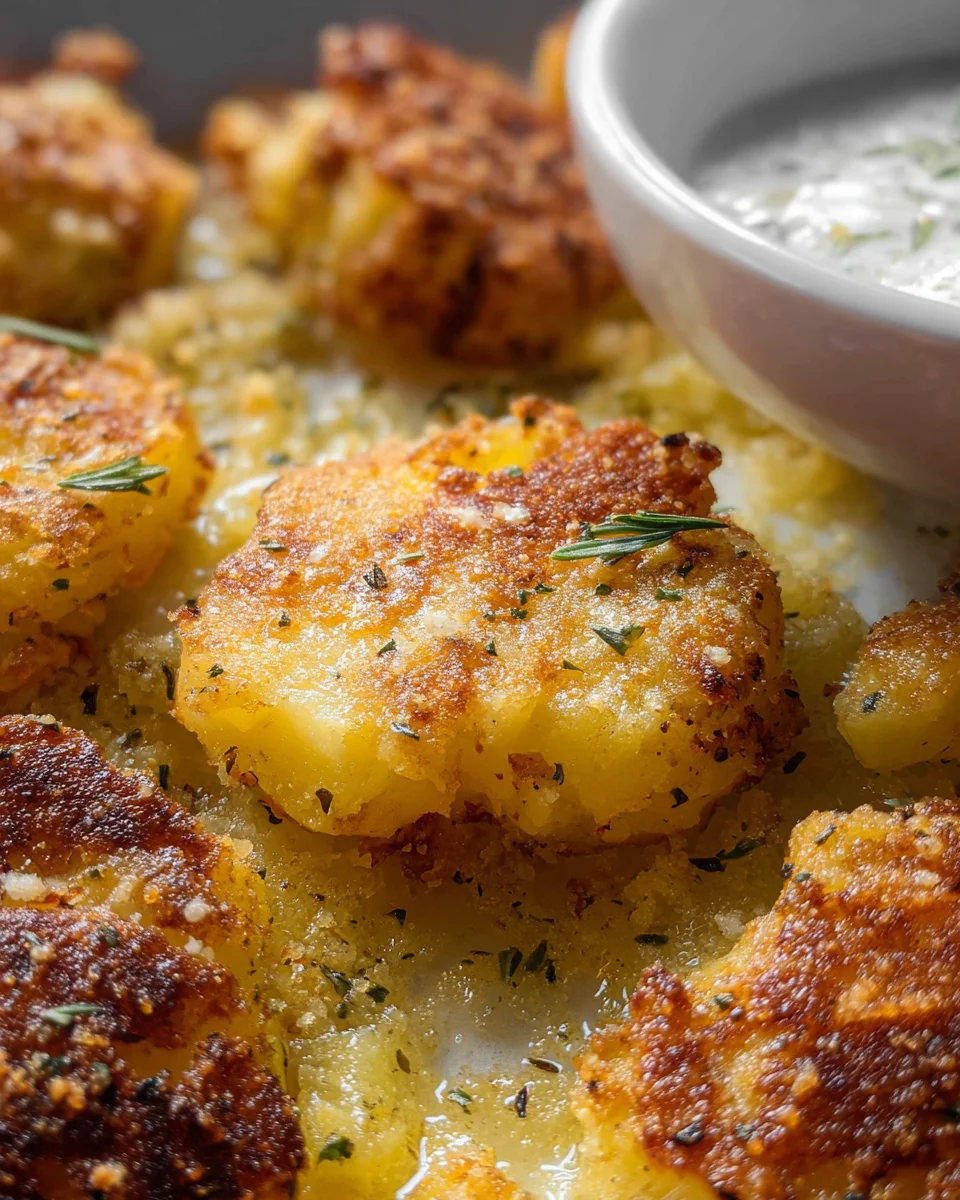 Parmesan Smashed Potatoes