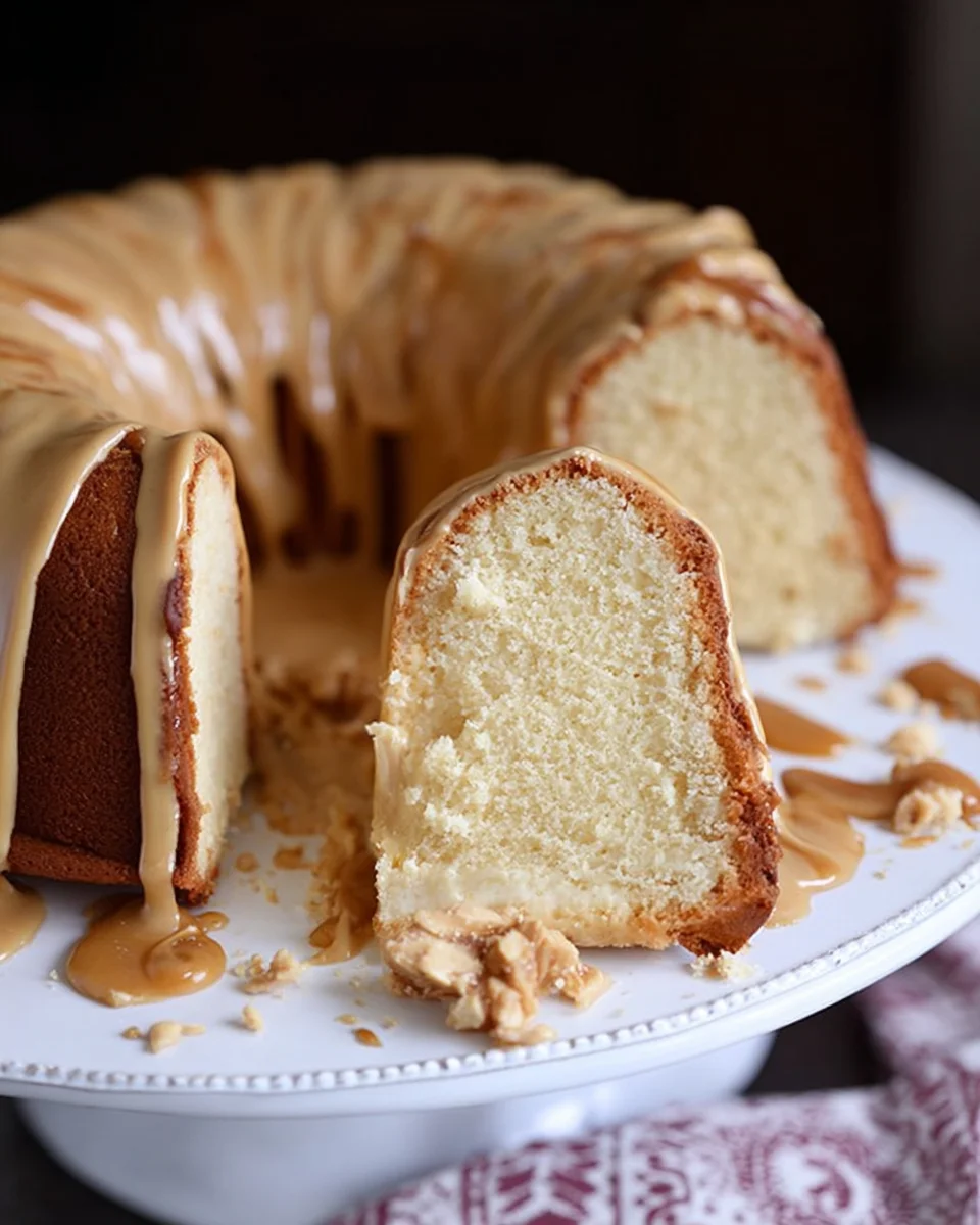 Peanut Butter Cream Pound Cake