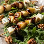 Pear & Brie Cheese Salad Skewers