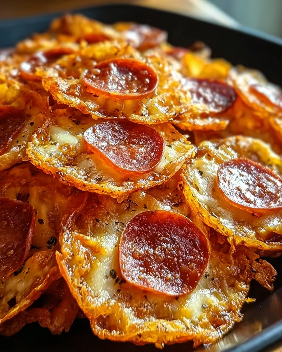 Pepperoni Cheese Crisps