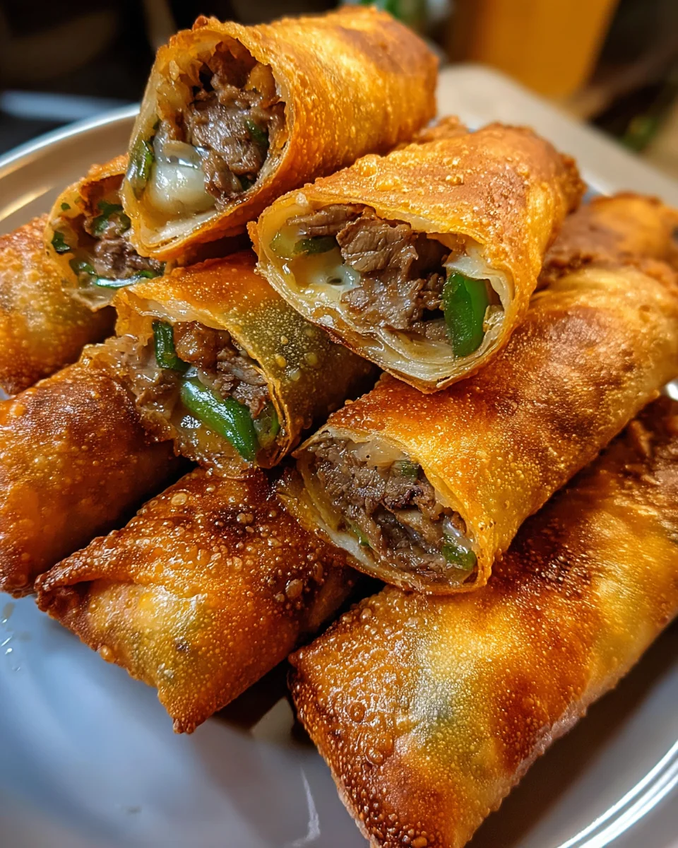 Philly Cheesesteak Egg Roll