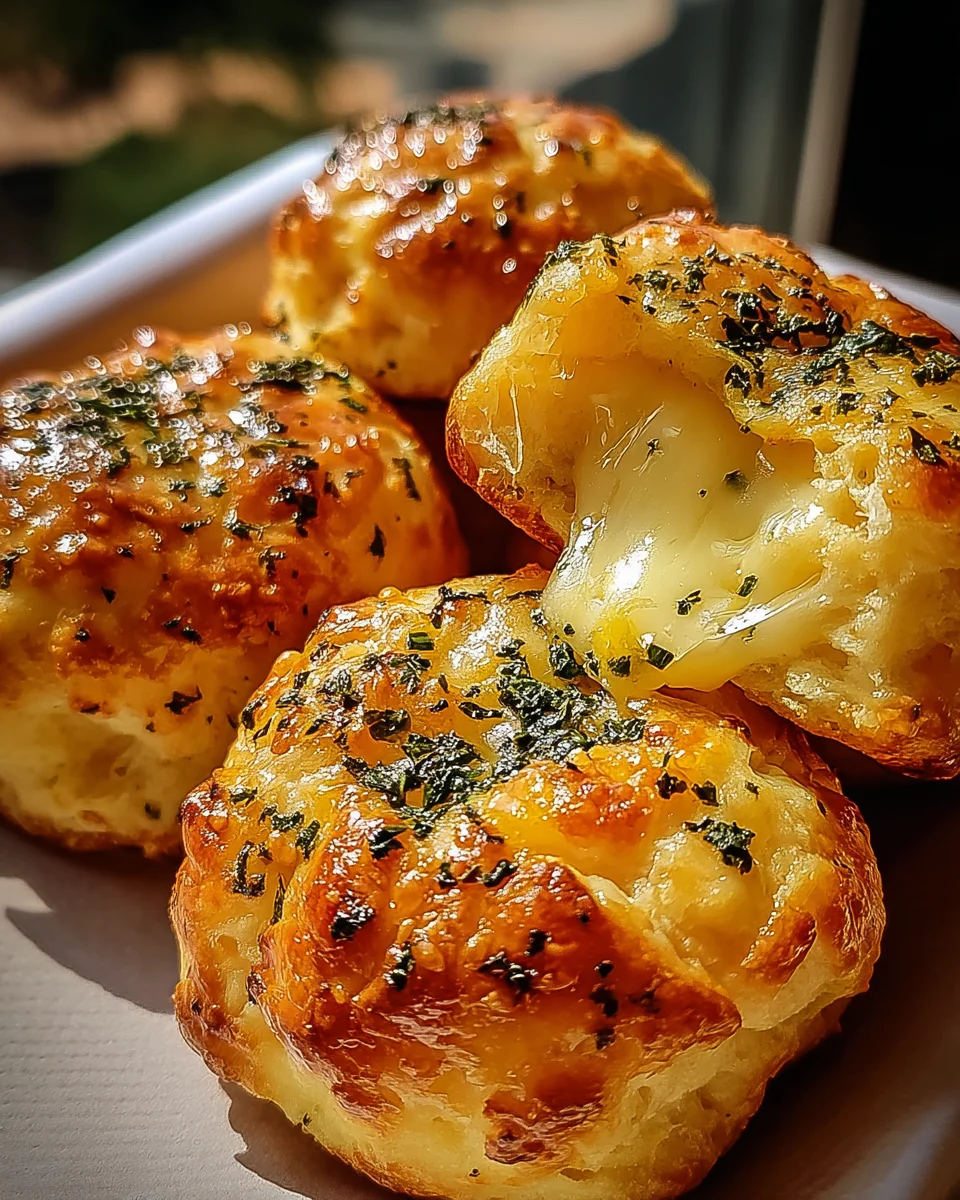 Pillsbury Biscuit Garlic Butter Cheese Bombs