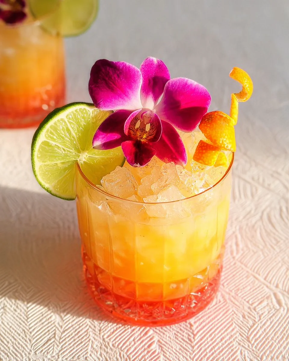 Pineapple Mango Rum Punch Recipe That is Almost too Pretty to Drink
