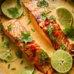 Poached Salmon in Coconut Lime Sauce