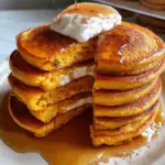 Pumpkin Cottage Cheese Pancakes