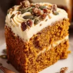 Pumpkin Spice Cake with Brown Sugar Cream Cheese Frosting