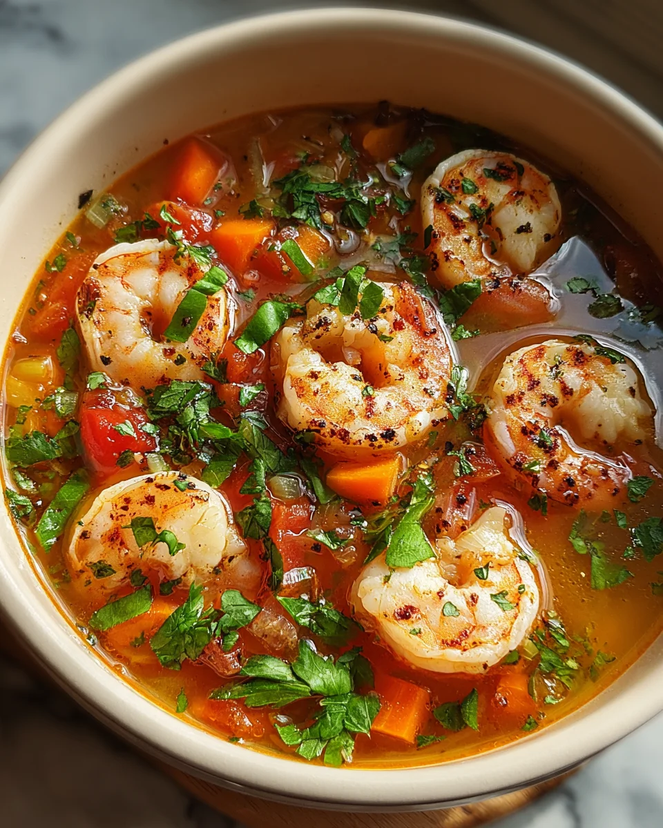 Quick and Spicy Shrimp Soup