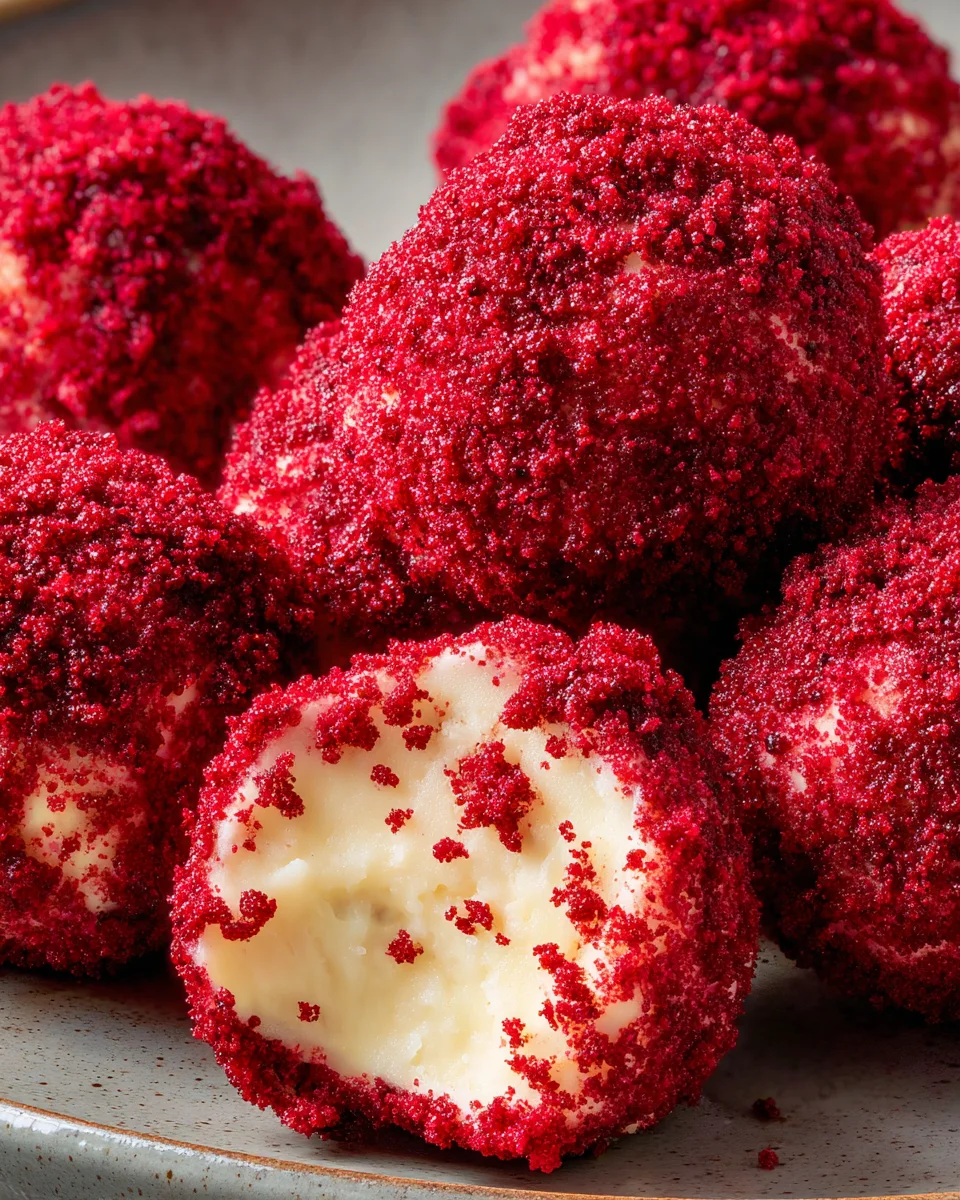 Red Velvet Cheesecake Bites