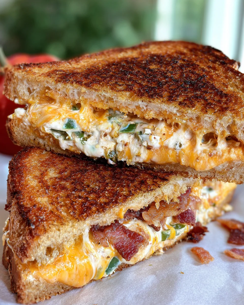 Roasted Jalapeño Popper Grilled Cheese