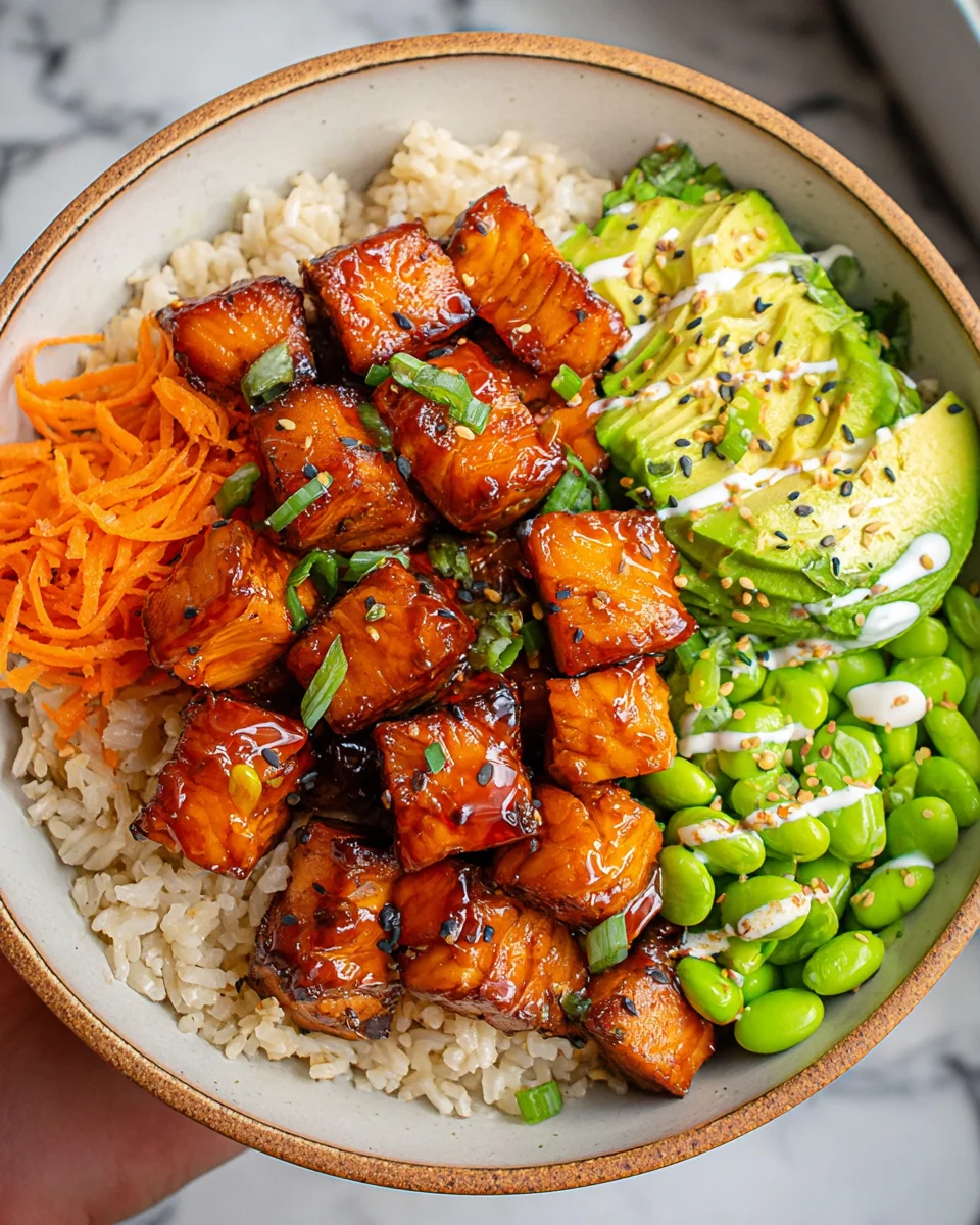 Salmon Teriyaki Bowl