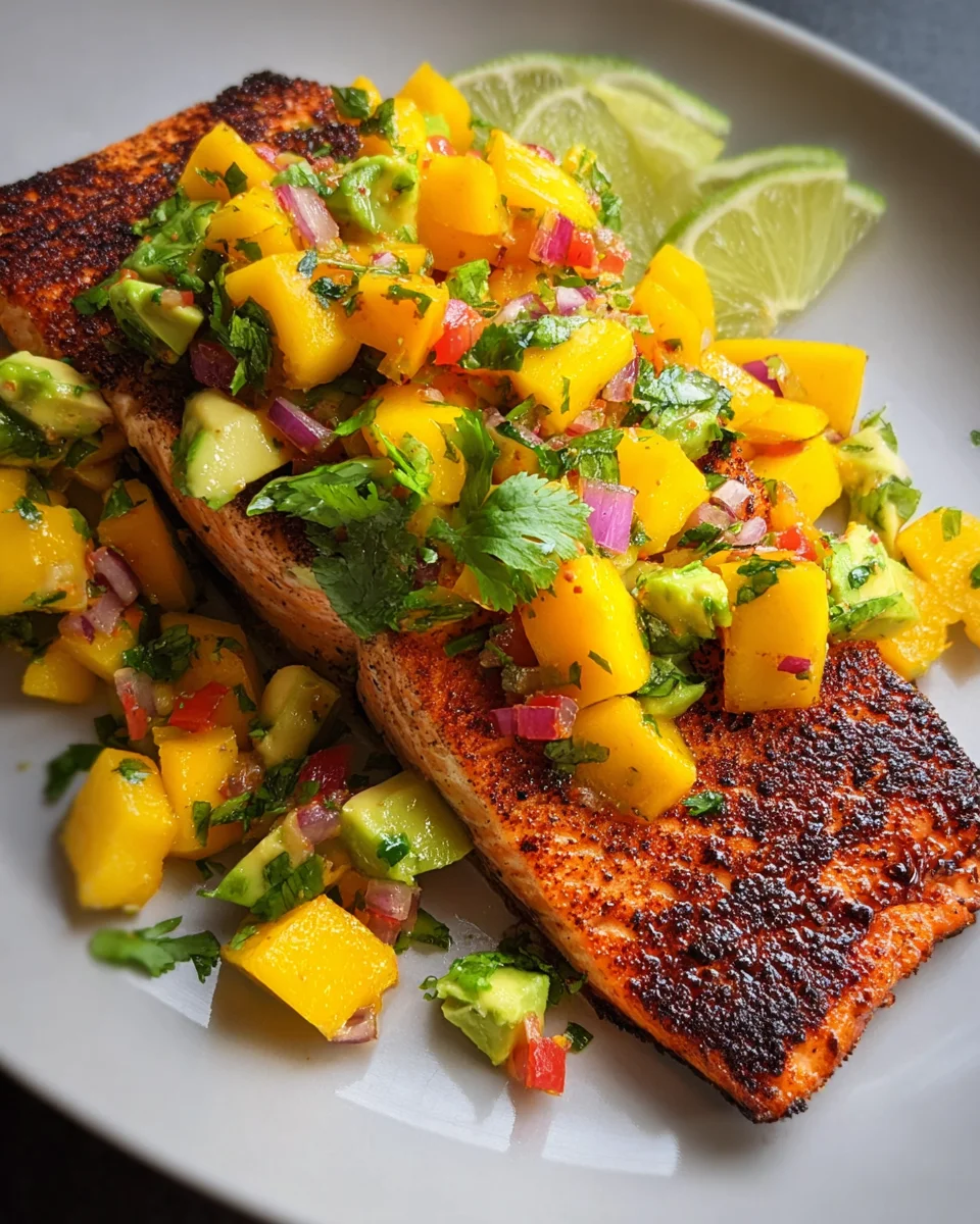 Salmon with Mango Salsa