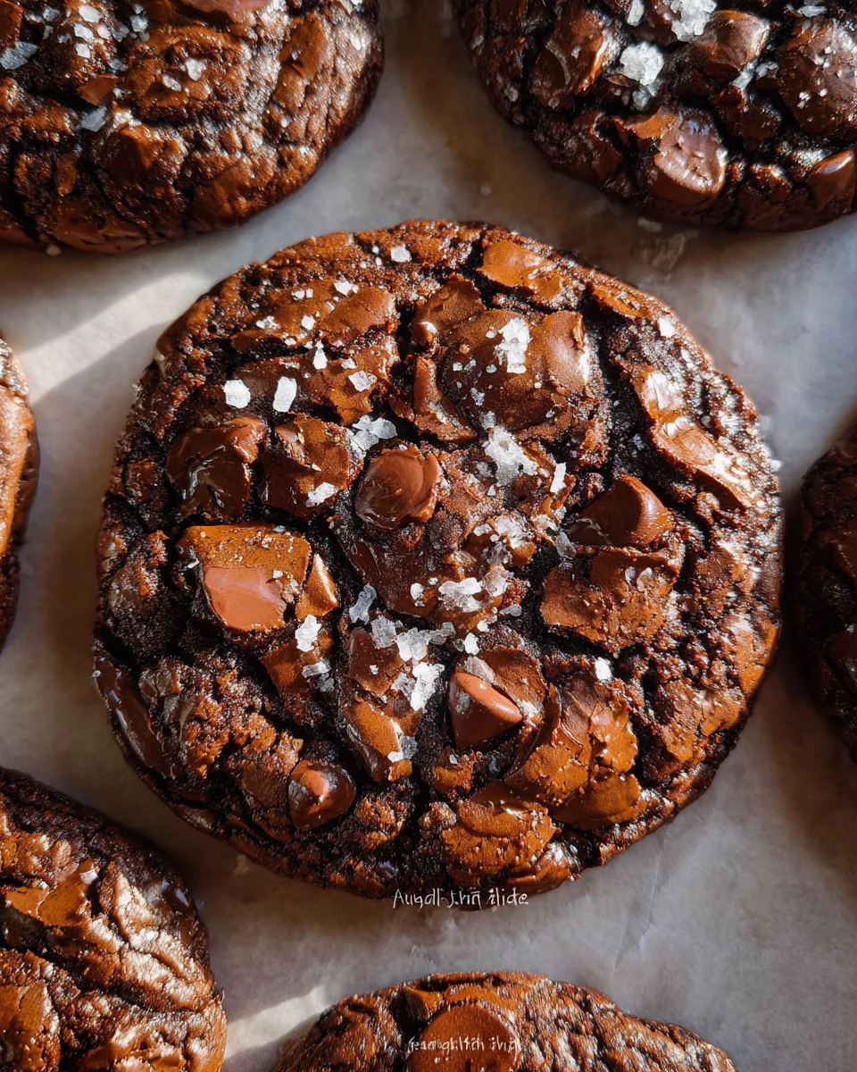 Salted Brownie Cookies