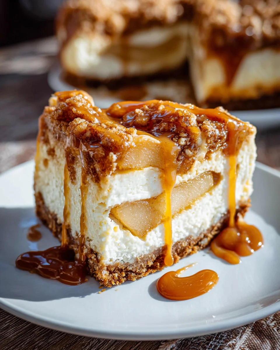 Salted Caramel Apple Pie Cheesecake
