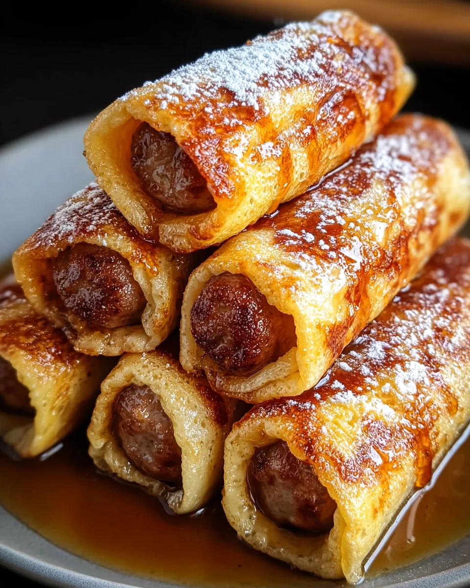 Sausage French Toast Roll-Ups Recipe