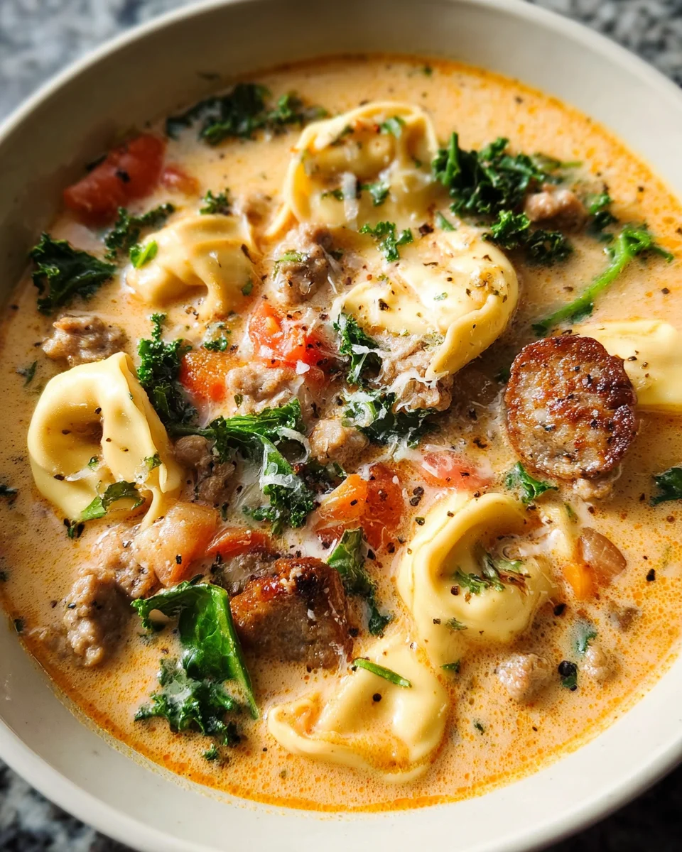Sausage Tortellini Soup
