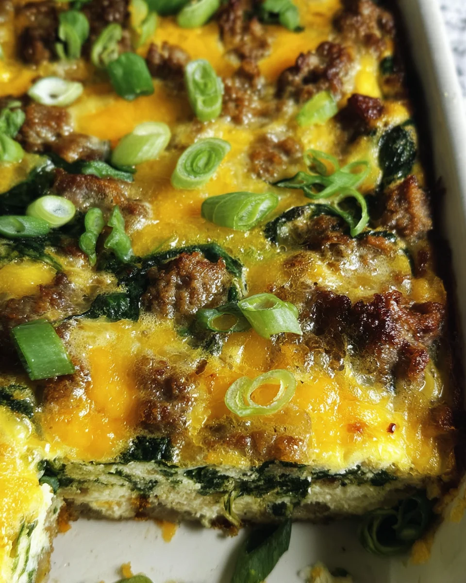 Sausage & Egg Keto Breakfast Casserole