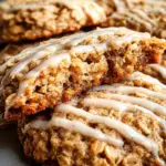 Seriously Thick & Chewy Chai Oatmeal Cookies with Maple Glaze