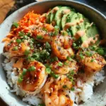 Shrimp Rice Bowls with Spicy Mayo