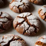 Soft and Spiced Gingerbread Crinkle Cookies