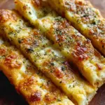 Sourdough Cheesy Breadsticks