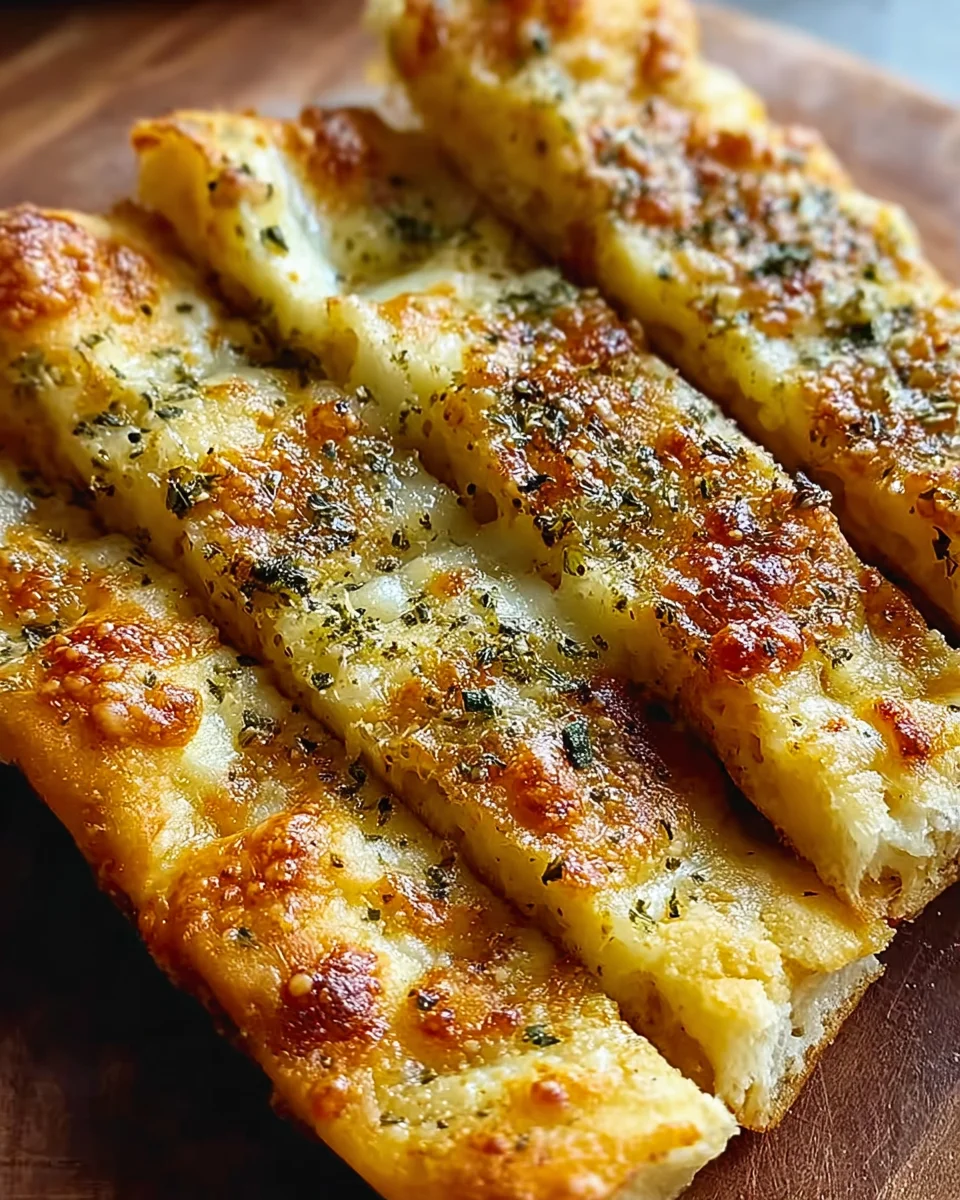 Sourdough Cheesy Breadsticks
